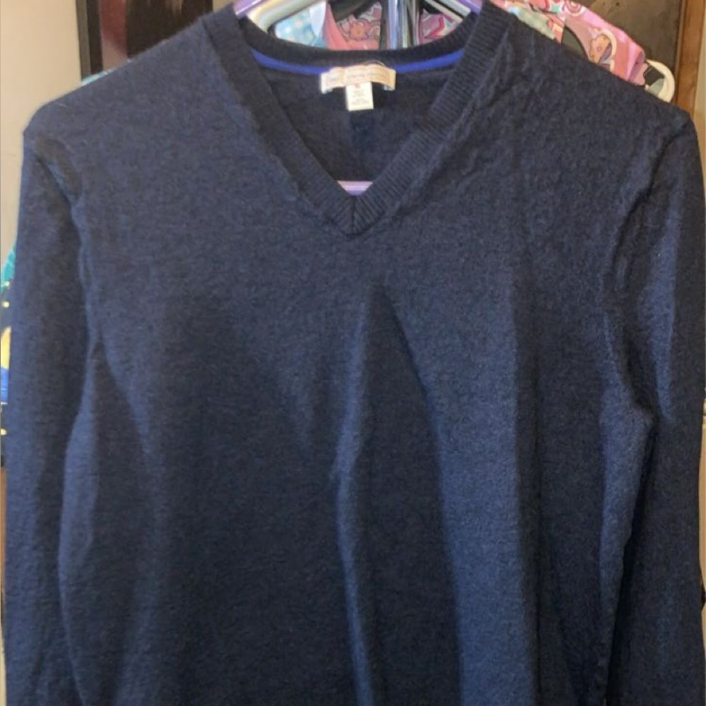 Gap Navy Blue V-Neck Sweater XL